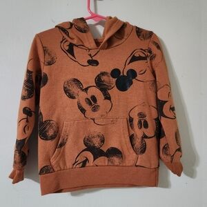 Disney junior Mickey Mouse Brown Hoodie size 3T